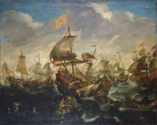 Bitwa hiszpańskiej i holenderskiej floty w maju 1573 r. podczas oblężenia Haarlemu