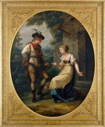 Gualtherius i Gryzelda (olej na płótnie)