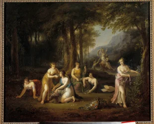 Pluton usuwający obraz Prozerpiny autorstwa Angeliki Kauffman (1740-1807) XVIII wiek. Wymiary 0,40 x 0,56 m Wycieczki Muzeum Sztuk Pięknych