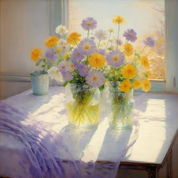 Florals 05, ok. 2020 (olej na płótnie)