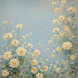 Florals 09, ok. 2020 (olej na płótnie)
