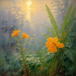 Florals 101, ok. 2024 (olej na płótnie)