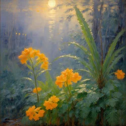 Florals 103, ok. 2024 (olej na płótnie)