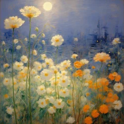Florals 37, ok. 2021 (olej na płótnie)