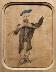 Karykatura Telemaco Signorini, ok.1884 (akwarela na papierze)