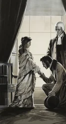 Jak rozeszła się wiadomość: "Król nie żyje" (gwasz na papierze)