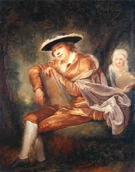 EF Thersbusch, mąż malarza (olej na płótnie)