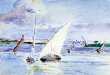 „Jezioro z żaglówkami”, ok. 1864-1930 r.