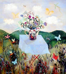 Robaki i motyle, 2003 (akryl)