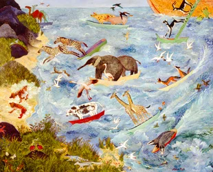 Opuszczając Arkę, 2008 (akryl)