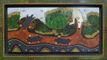 Kret na wzgórzu, 2016 (akryl)