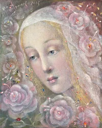 Pocałunki wiatru, 2015 (olej na belgijskim płótnie)