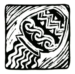 Horoskop (Wodnik), 2017 (wydruk na płótnie)