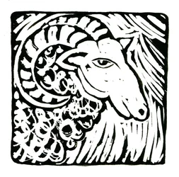 Horoskop (Baran), 2017 (wydruk na płótnie)