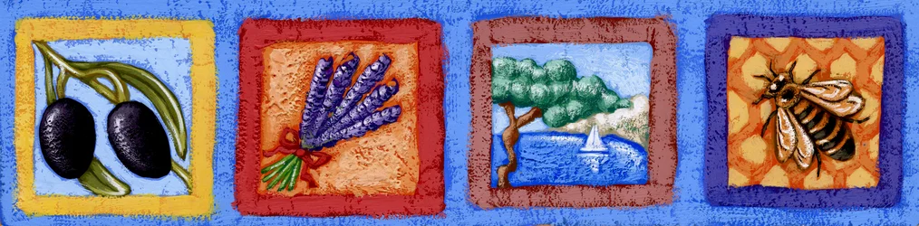Prowansja (detal 2), 2015 (gwasz)