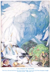 Ilustracja z „Rajskiego Ogrodu” Hansa Christiana Andersena
