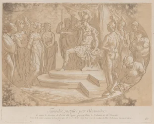 Aleksander Wielki uwalniający Timokleę, mroźną bea..., ca. 1729-40