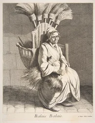 Handlarz miotłami, 1737.