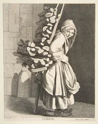 Sprzedawca drewna opałowego w pakietach, 1746.