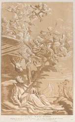 Śmierć św. Franciszka Ksawerego, ca. 1729.
