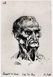 Rysunek wg Leonarda de Vinci, c1710-1765 1924