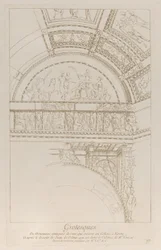 Groteski: fragment stiukowych płaskorzeźb zdobiących Koloseum w Rzymie, ok. 1900 r. 1729.