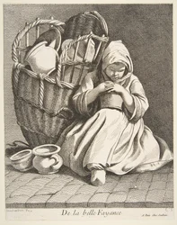 Handlarz garncarstwem, 1738.
