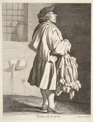 Handlarz skór królików, 1737.