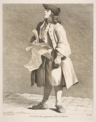Czytanie zwycięzców loterii, 1746.