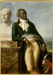 Rewolucja francuska: „” Portret Jeana Baptiste Belley, zastępcy Santo Domingo (Santo Domingo) na konwencji (1747-1805)”” Obraz Anne Louis Girodet de Roucy-Trioson (Anne-Louis Girodet de Roucy Trioson