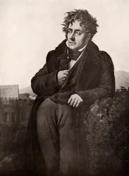 Francois-Rene, wicehrabia de Chateaubriand, francuski pisarz i dyplomata, początek XIX wieku.