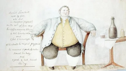 Daniel Lambert (1770-1809) 1813 (akwarela i grafit na papierze)