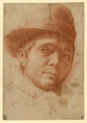 Portret młodego mężczyzny w czapce