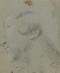 Carracci - r Głowa Świętej Katarzyny, RCIN 902115