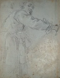 Studium udrapowanej postaci męskiej, 1580-1609