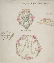 Wzory ozdobne do porcelany, XVIII wiek.