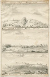 Widok panoramiczny na Aldridge: rysunek w sepii, nd [?XIX wiek] (rysunek)