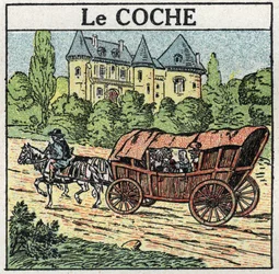 Trakcja zwierząt: kleszcz. Anonimowa ilustracja z 1925 r. Ze zbiorów prywatnych.