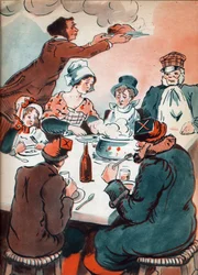 Anonimowa ilustracja do "Les deux Nigauds" napisana przez hrabinę Segur, XX wiek (druk)