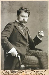 Arthur Nikisch - Portret dyrygenta Arthura Nikischa (1855-1922) - Anonim. Zdjęcie