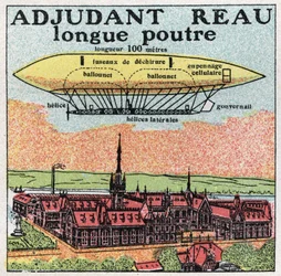 Balony: adiutant Reau (warrant Officer-Reau) na początku XX wieku. Anonimowa ilustracja z 1925 r. Ze zbiorów prywatnych.