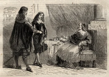 Kardynał Mazarin i Jean-Baptiste Colbert, francuscy mężowie stanu