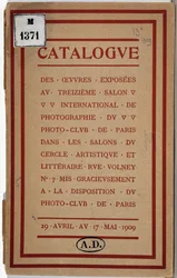 Katalog Międzynarodowej Wystawy Fotografii Paryskiego Klubu Fotograficznego