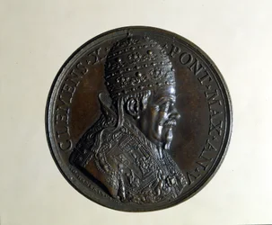 Klemens X (1590-1676). Brązowy medal. , Mediolan