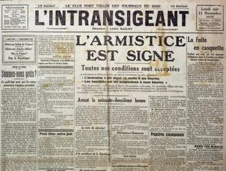 Szczegół z 25989: Jeden z „”Nieprzejednanych””” z 11.11.1918 ogłaszający „”rozejm jest znakiem””