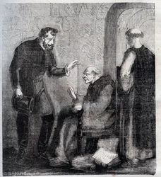 Diogo Inácio de Pina Manique (1733-1805), portugalski urzędnik. Atakuje portugalską masonerię. Rycina z 1879 roku w „Histoire des sociétés secrètes, politiques et religieuses” Pierre