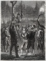 Egzekucja Thomasa de Mahy (1744-1790), markiza de Favras - Paryż, 19 lutego