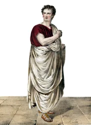 Felicity-Auguste Saillot dit Desmousseaux Aktor francuski (1785-1854) w roli Roscius w „Sylli” Etienne de Jouy (1764-1846)