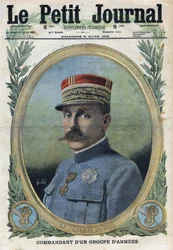 I wojna światowa 1914-1918 (wojna 14-18). Portret generała Augusta Dubaila (1851-1934). W „” Le Petite Journal””, dnia 5.03.1916. Prywatna kolekcja