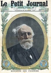 I wojna światowa 1914-1918 (wojna 14-18). Portret francuskiego ministra finansów Alexandre Ribota (1842-1923). W „” Le Petite Journal””, 22.10.1916. Prywatna kolekcja